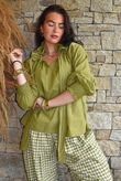 Larc Poet Blouse Olive